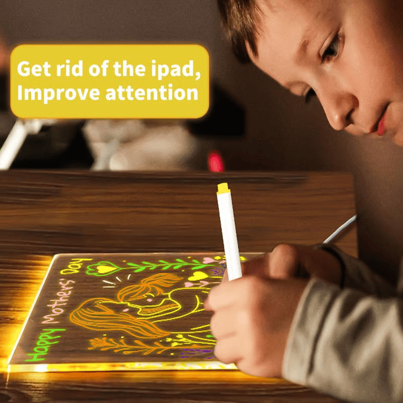 DIY Glowing Writing Board Fun and Creative for Kids