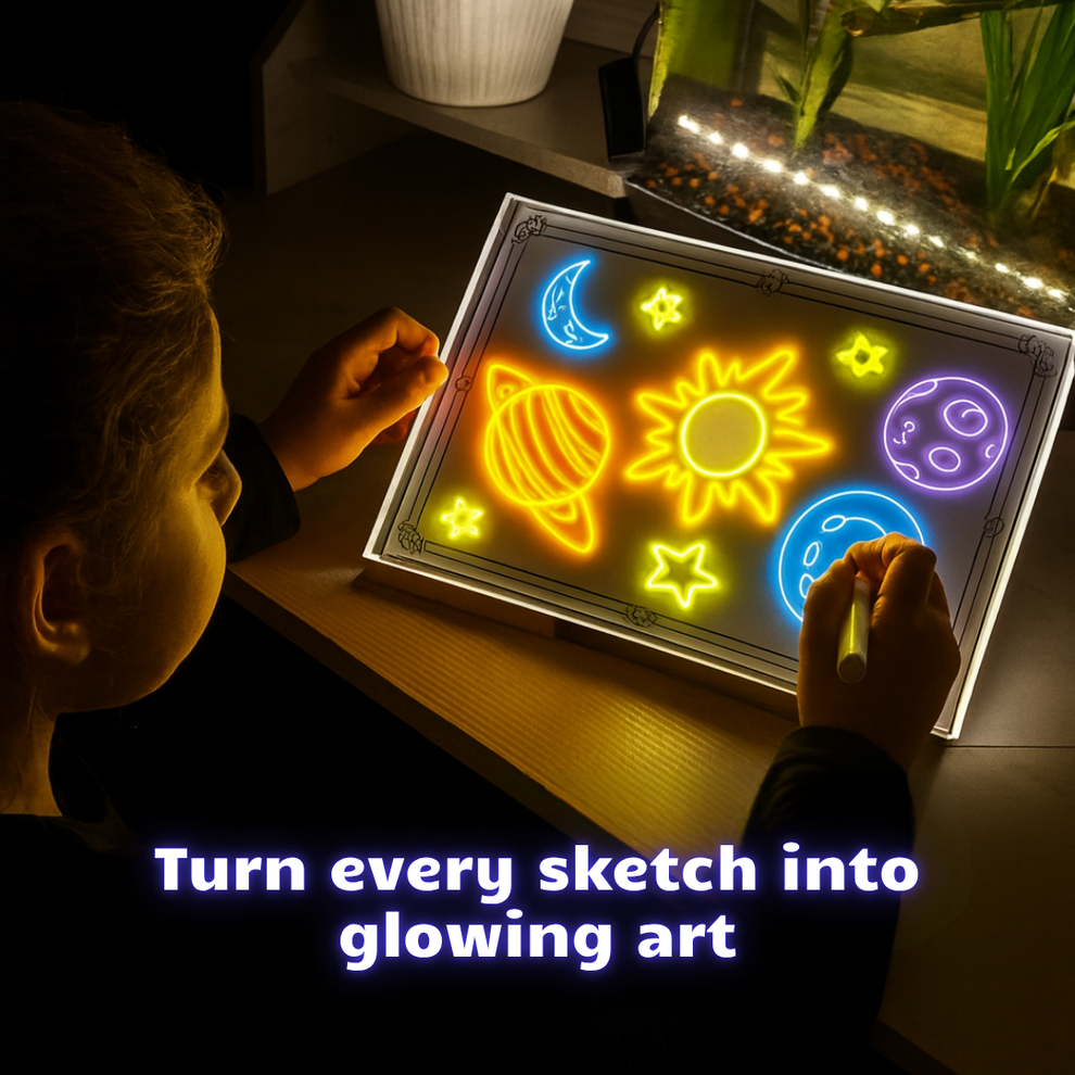 DIY Glowing Writing Board Fun and Creative for Kids